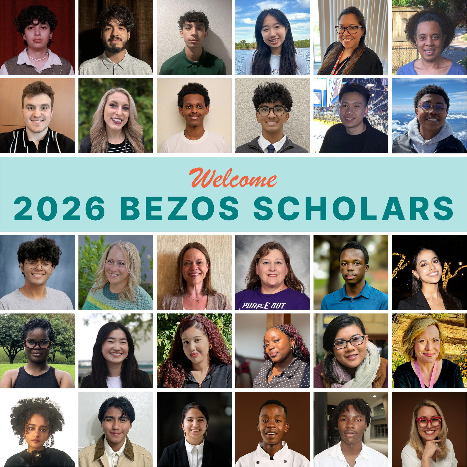 Meet the 2026 Bezos Scholars! - Bezos Scholars Program